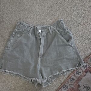 Stylish Light Army Green Women's Shorts